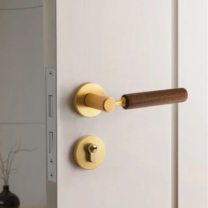 Poignée de Porte en Bois & Métal | Inspiration Naturelle