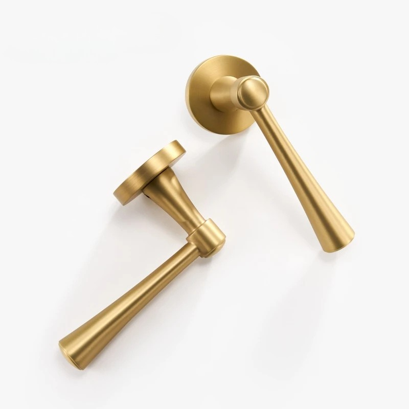 Poignée de Porte Intérieure | Luxe Moderne en Laiton Laqué