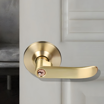 Poignée de Porte Intérieure | Finition Laiton Satiné