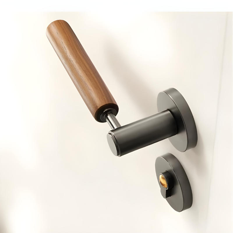 Poignée de Porte en Bois & Métal | Inspiration Naturelle