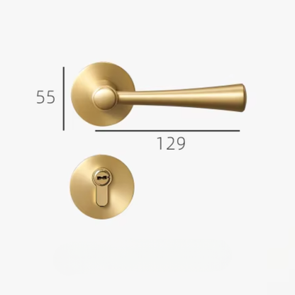 Poignée de Porte Intérieure | Luxe Moderne en Laiton Laqué