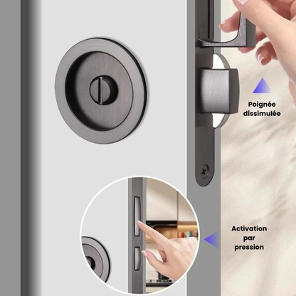 Poignée De Porte Coulissante Invisible | Finition Électroplaquée