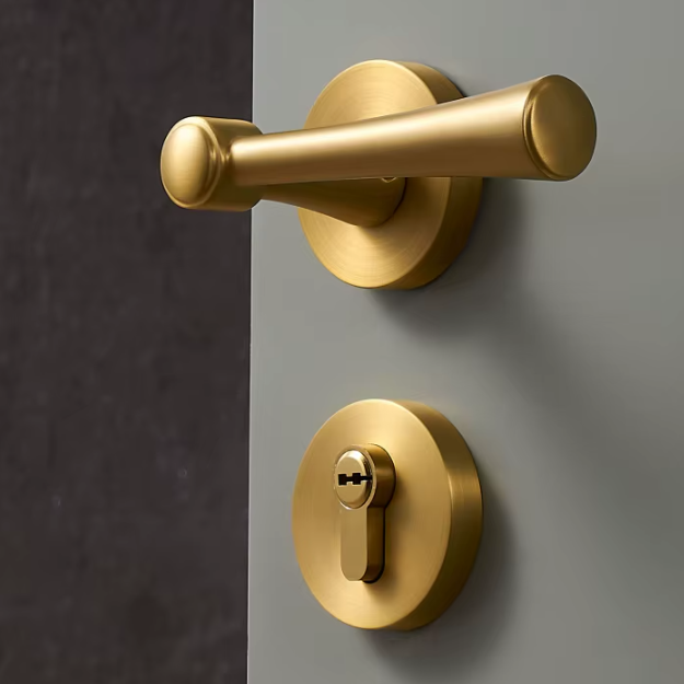 Poignée de Porte Intérieure | Luxe Moderne en Laiton Laqué