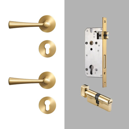 Poignée de Porte Intérieure | Luxe Moderne en Laiton Laqué