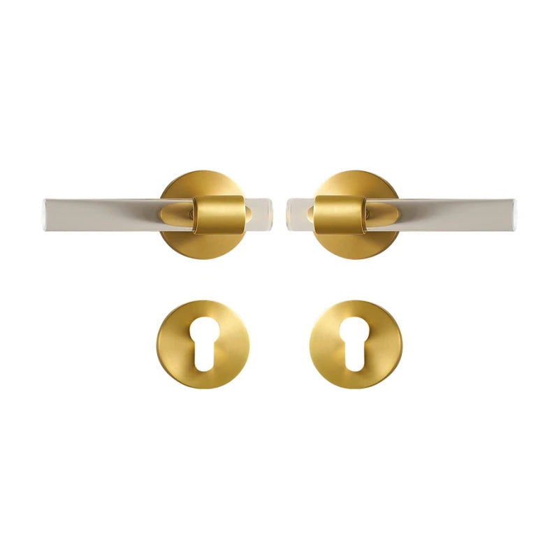 Poignée de Porte en Laiton & Acrylique | Elys Design