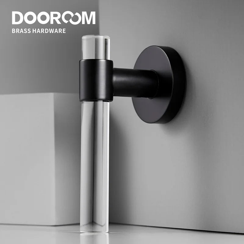 Poignée de Porte en Laiton & Acrylique | Elys Design