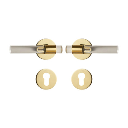 Poignée de Porte en Laiton & Acrylique | Elys Design