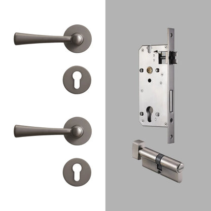 Poignée de Porte Intérieure | Luxe Moderne en Laiton Laqué