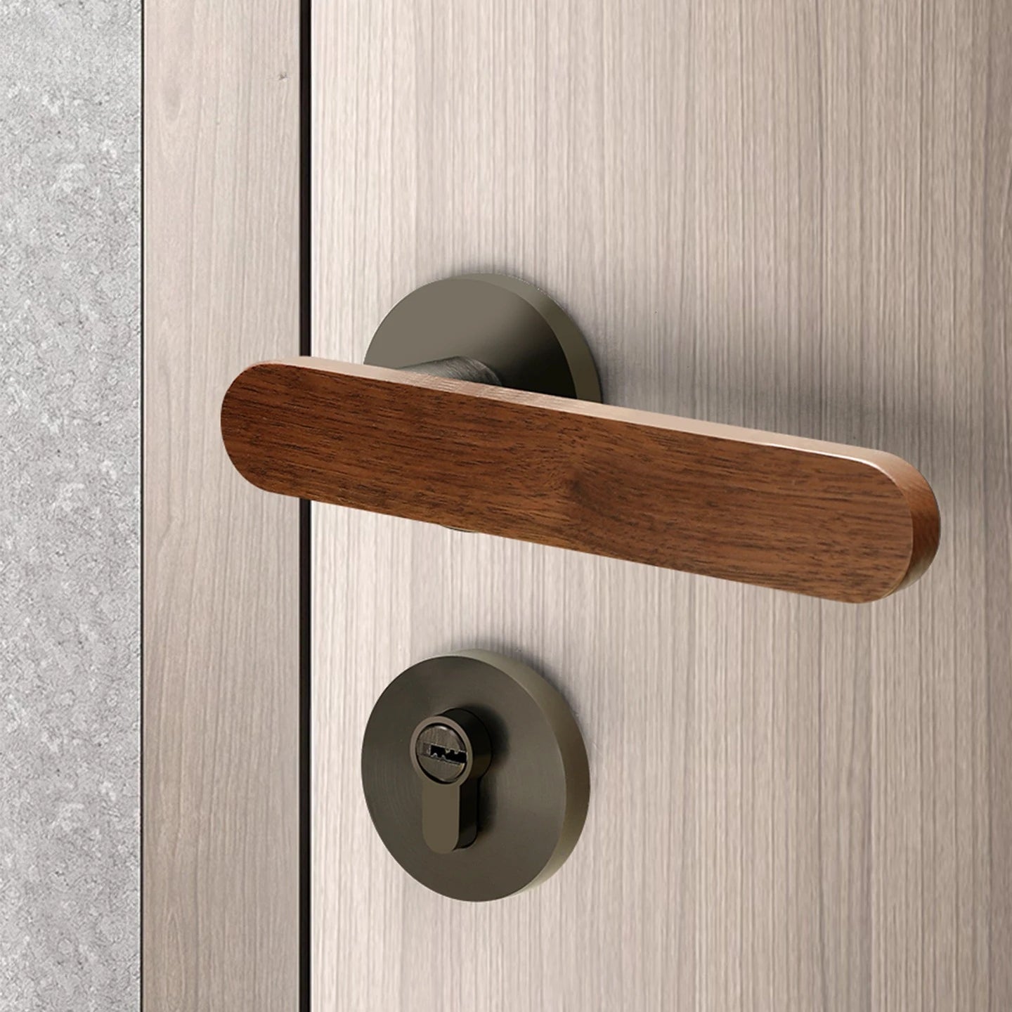 Poignée de Porte en Bois | Style Chinois