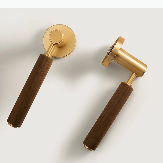 Poignée de Porte en Bois & Métal | Inspiration Naturelle