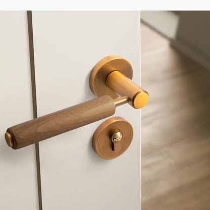 Poignée de Porte en Bois & Métal | Inspiration Naturelle