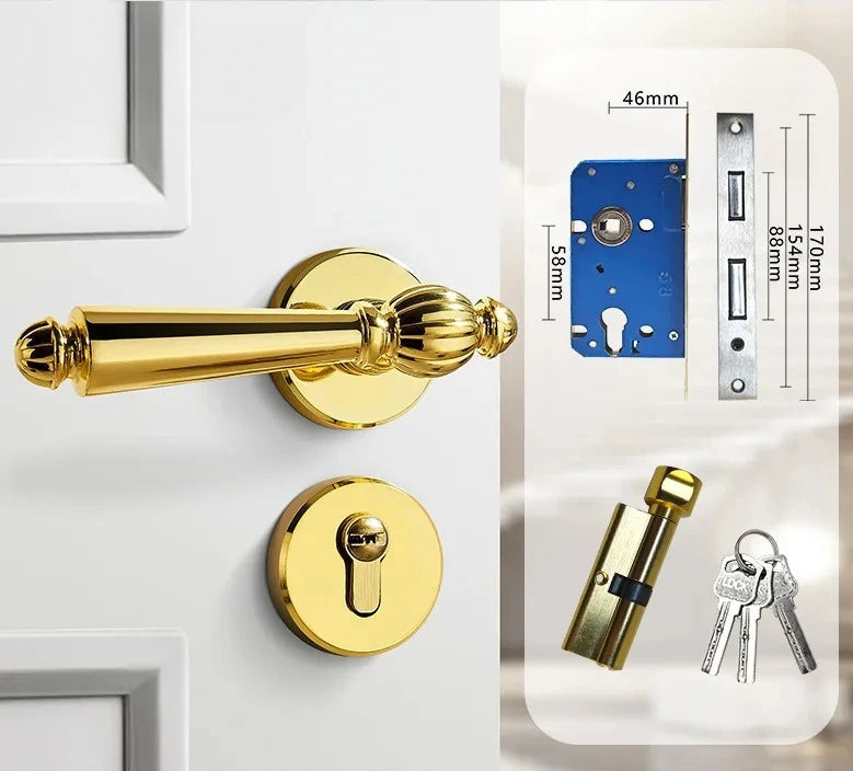 Poignée de Porte Ancienne Intérieure | Style Américain Classique
