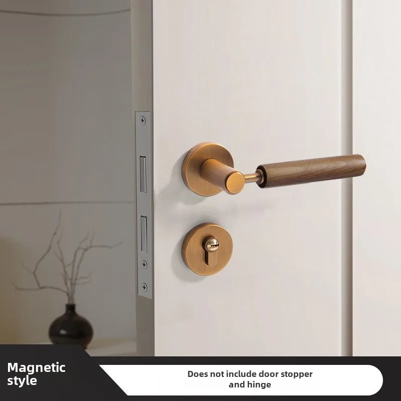 Poignée de Porte en Bois & Métal | Inspiration Naturelle