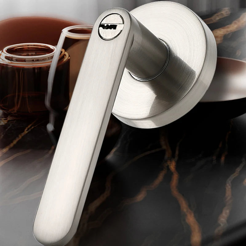 Poignée de Porte avec Serrure | Alliage de Zinc Haute Qualité