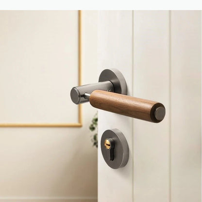 Poignée de Porte en Bois & Métal | Inspiration Naturelle