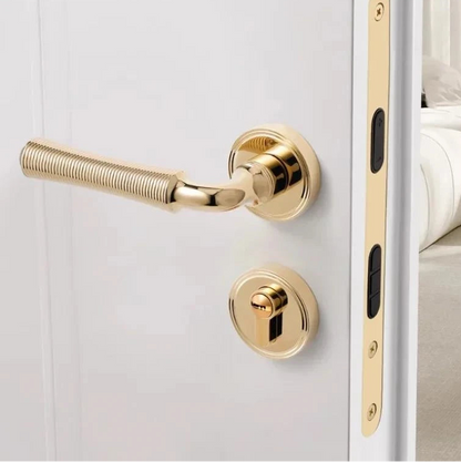 Poignée de Porte Intérieure Dorée en Alliage de Zinc | Style  Élégant