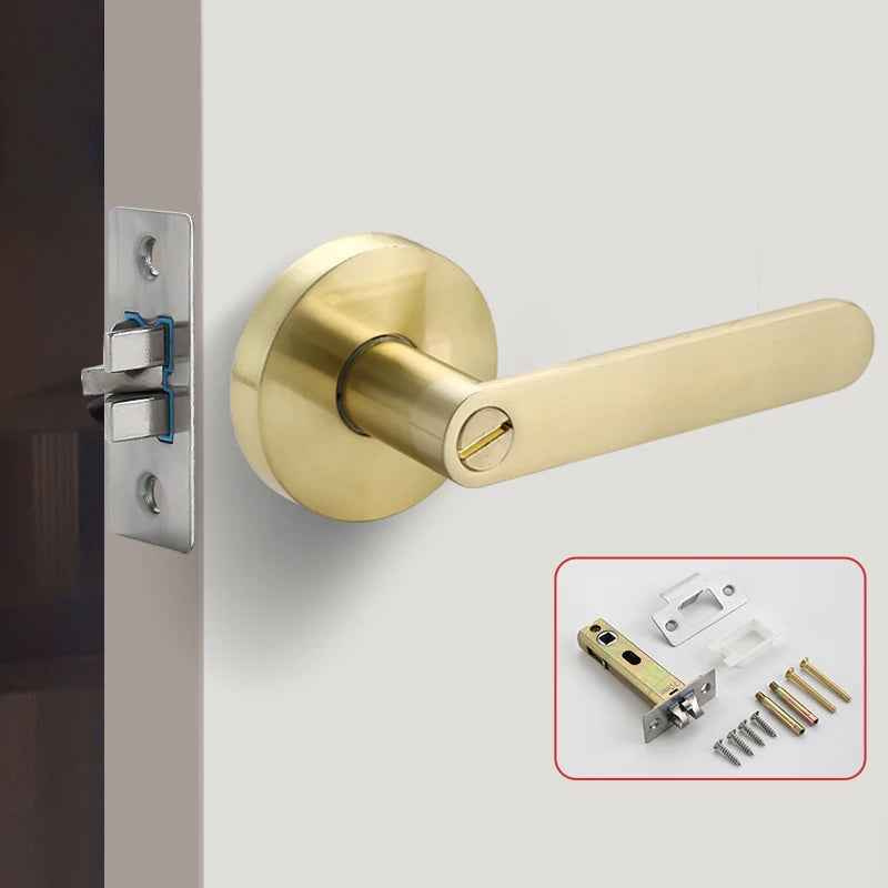 Poignée de Porte avec Serrure | Alliage de Zinc Haute Qualité