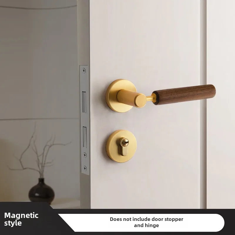 Poignée de Porte en Bois & Métal | Inspiration Naturelle