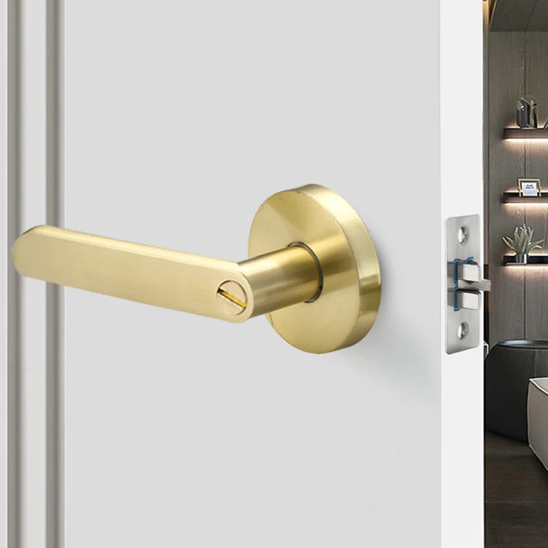 Poignée de Porte avec Serrure | Alliage de Zinc Haute Qualité