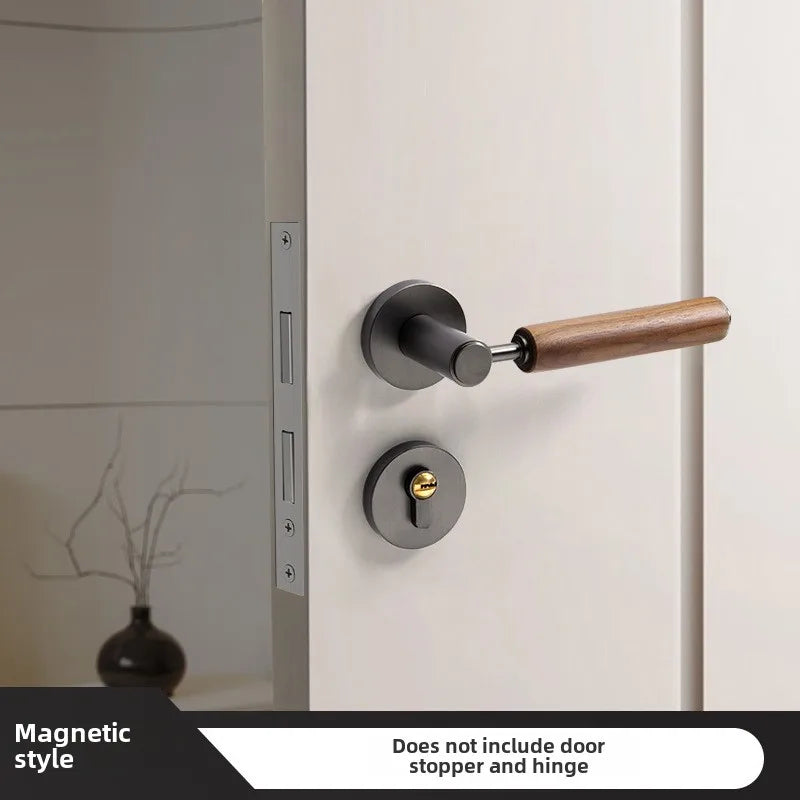 Poignée de Porte en Bois & Métal | Inspiration Naturelle