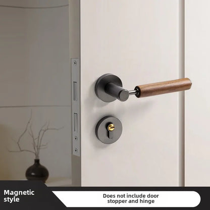 Poignée de Porte en Bois & Métal | Inspiration Naturelle