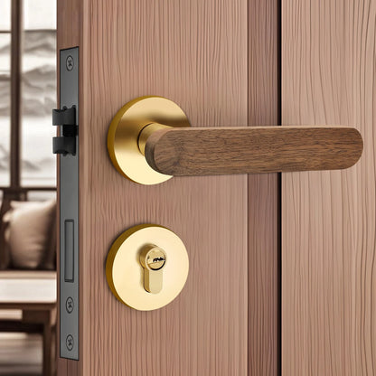 Poignée de Porte en Bois | Style Chinois