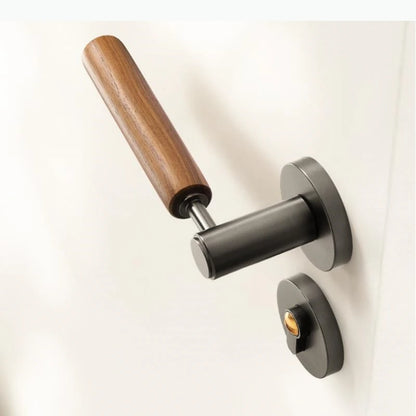 Poignée de Porte en Bois & Métal | Inspiration Naturelle