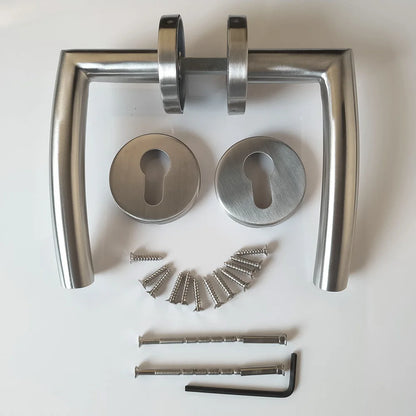 Poignée de Porte Intérieure | Design Moderne en Acier Inoxydable Brossé