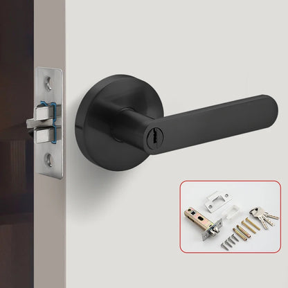 Poignée de Porte avec Serrure | Alliage de Zinc Haute Qualité