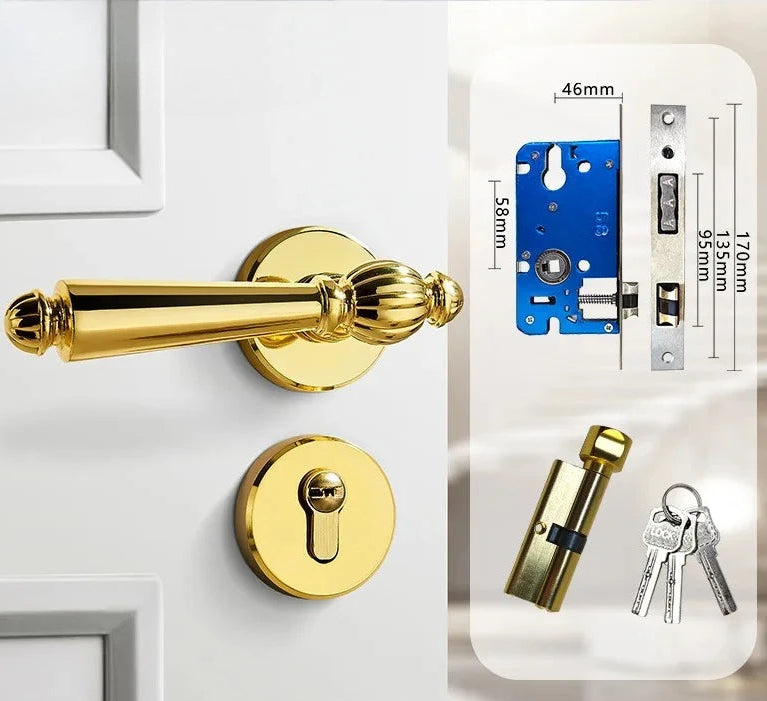 Poignée de Porte Ancienne Intérieure | Style Américain Classique