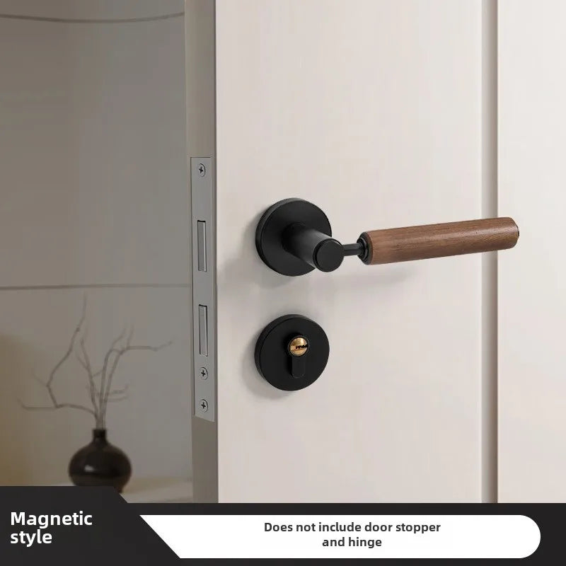 Poignée de Porte en Bois & Métal | Inspiration Naturelle