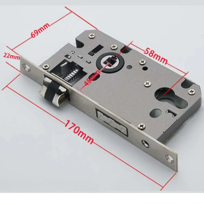 Poignée de Porte avec serrure silencieuse | Épure Blanche