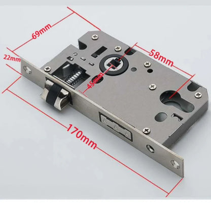 Poignée de Porte avec serrure silencieuse | Épure Blanche