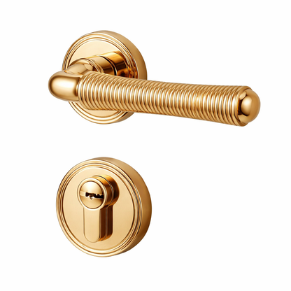 Poignée de Porte Intérieure Dorée en Alliage de Zinc | Style  Élégant